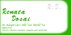 renata dosai business card